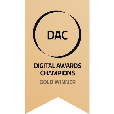 DAC Digital Awards Champions Gold Winner badge